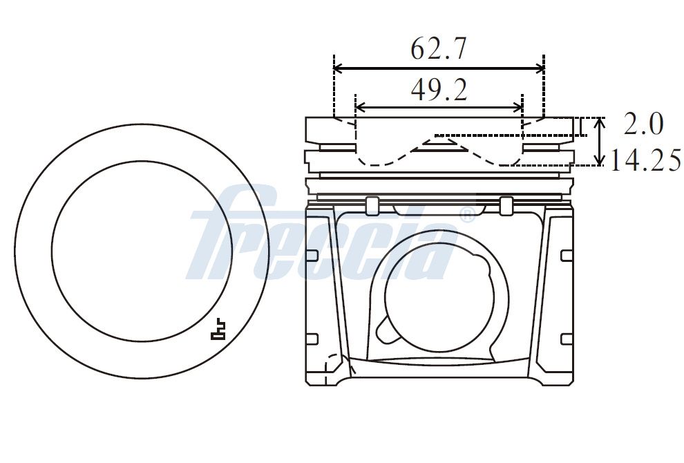 FRECCIA FP23-101300 Piston for FIAT IVECO