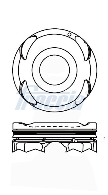 FRECCIA FP23-102800 Piston for HYUNDAI KIA