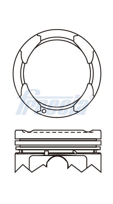 FRECCIA FP23-102900 Piston for HYUNDAI KIA