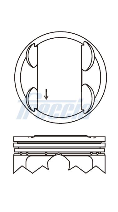 FRECCIA FP23-103700 Piston for HYUNDAI KIA