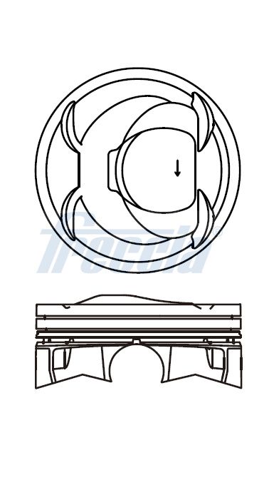 FRECCIA FP23-104100 Πιστόνι for HYUNDAI KIA
