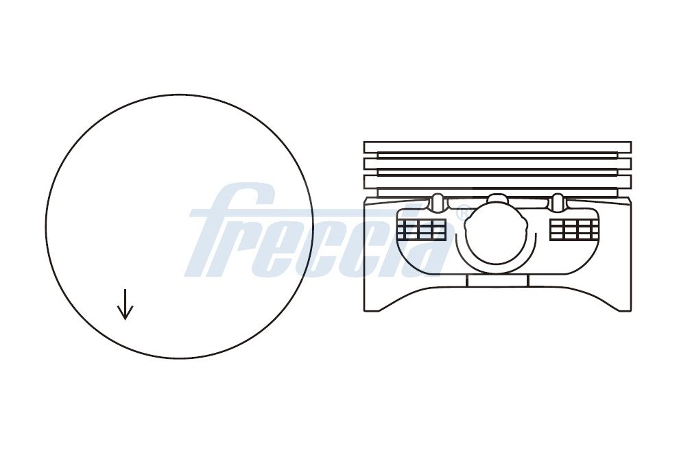 FRECCIA FP23-106000 Piston for OPEL