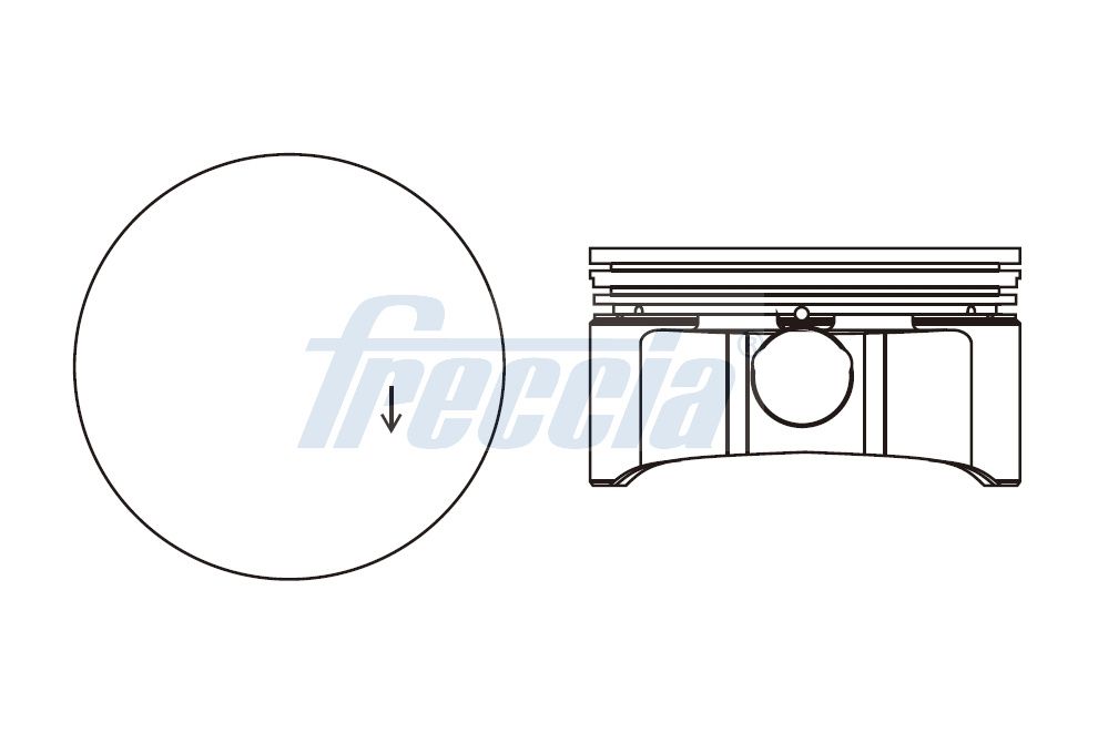 FRECCIA FP23-106450 Πιστόνι for OPEL SAAB