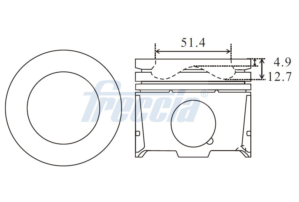 FRECCIA FP23-106700 Piston for CITROËN OPEL PEUGEOT