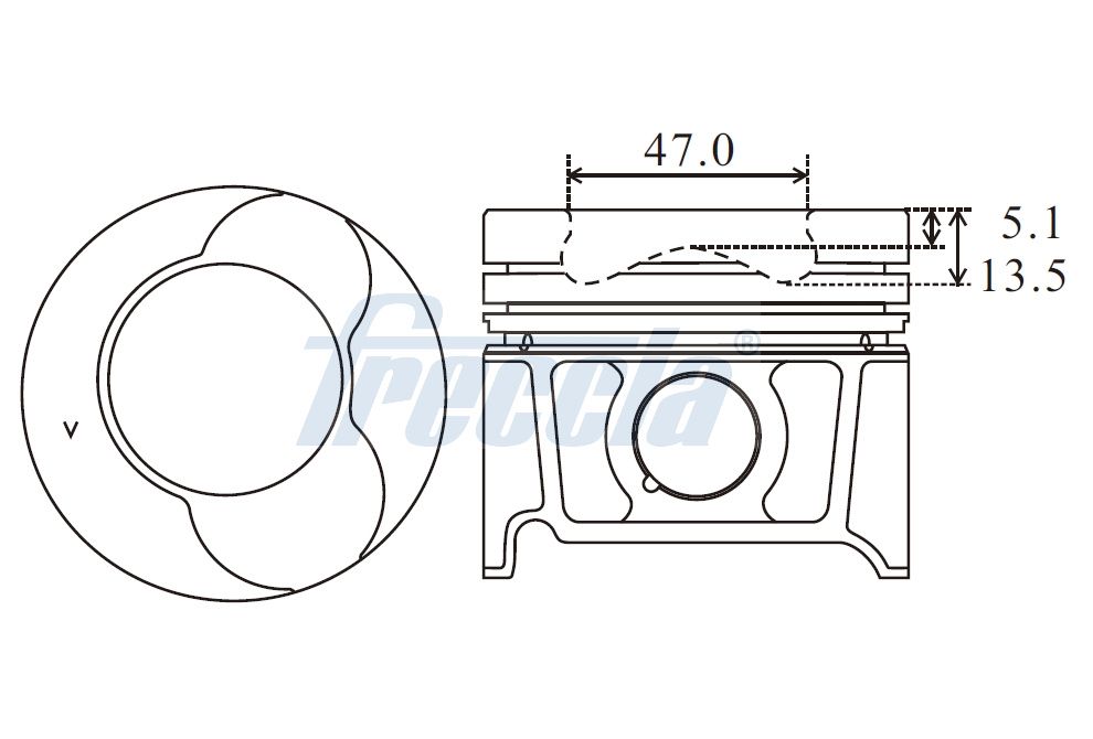 FRECCIA FP23-107750 Piston for DACIA NISSAN RENAULT