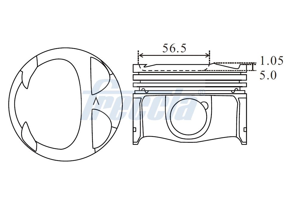 FRECCIA FP23-108050 Πιστόνι for DACIA RENAULT