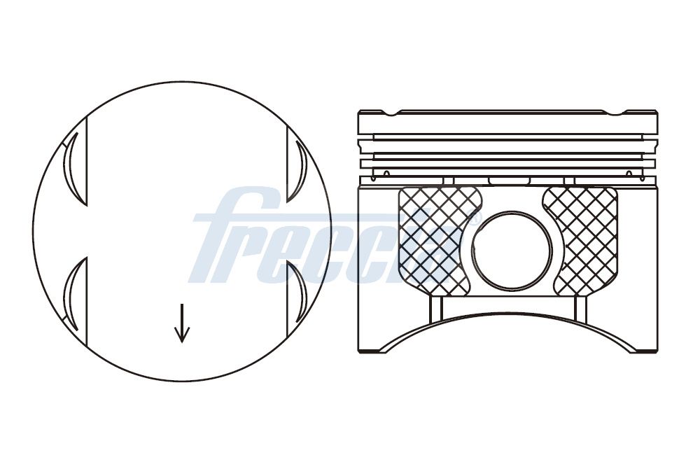 FRECCIA FP23-108250 Piston for RENAULT