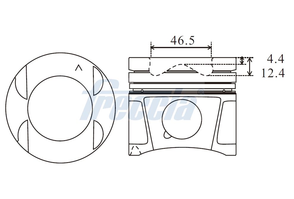 FRECCIA FP23-108450 Piston for FIAT MERCEDES-BENZ NISSAN OPEL RENAULT