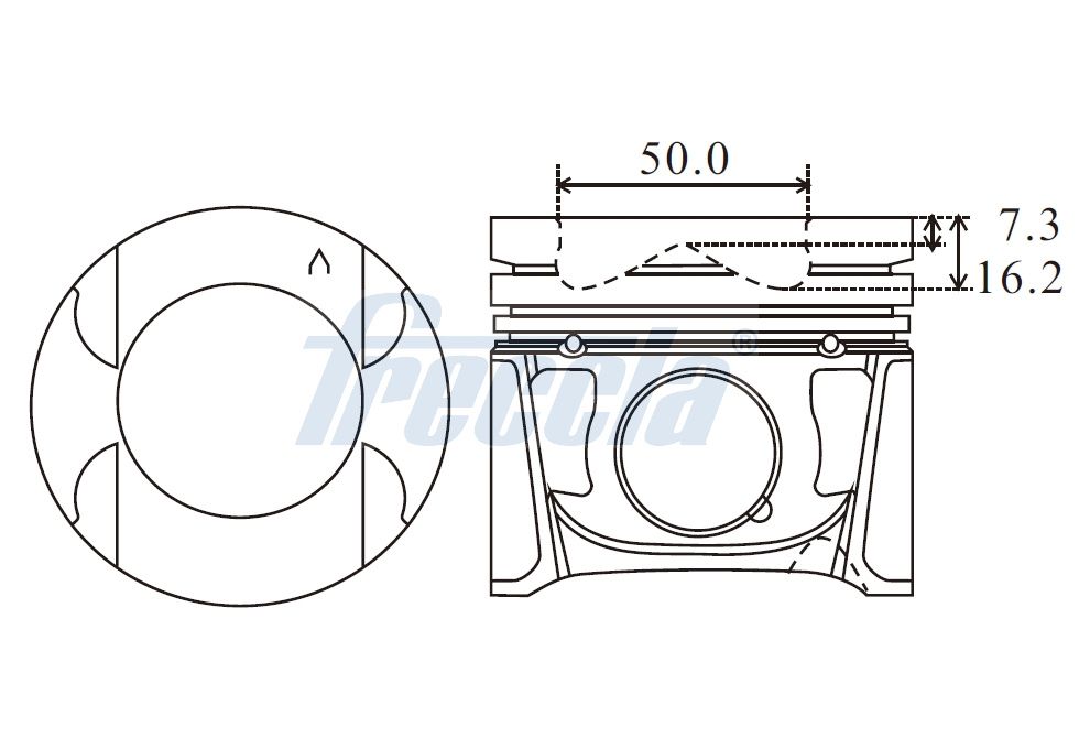 FRECCIA FP23-108550 Πιστόνι for NISSAN OPEL RENAULT