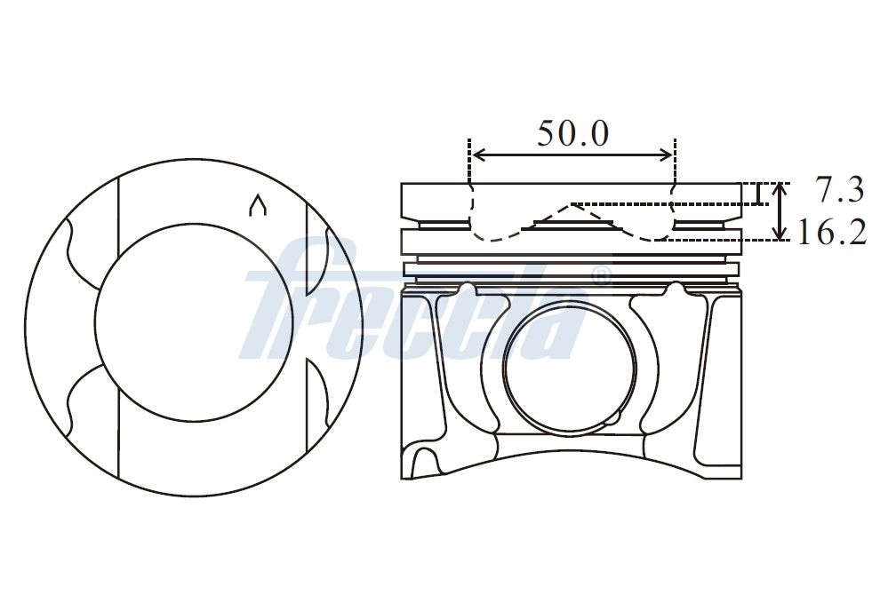 FRECCIA FP23-108650 Πιστόνι for MERCEDES-BENZ NISSAN OPEL RENAULT