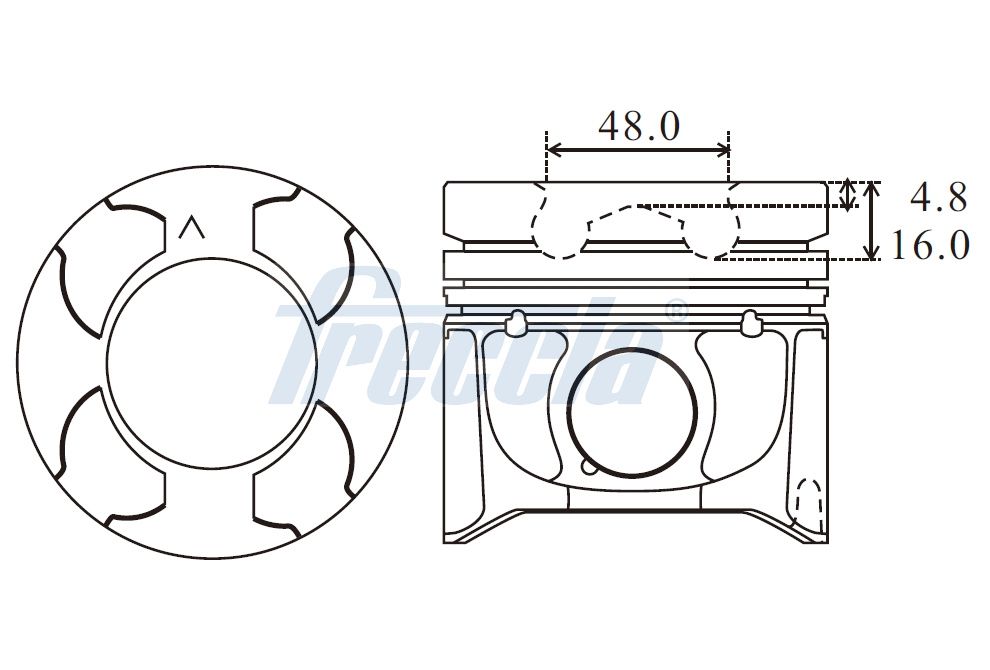 FRECCIA FP23-108800 Piston for NISSAN OPEL RENAULT