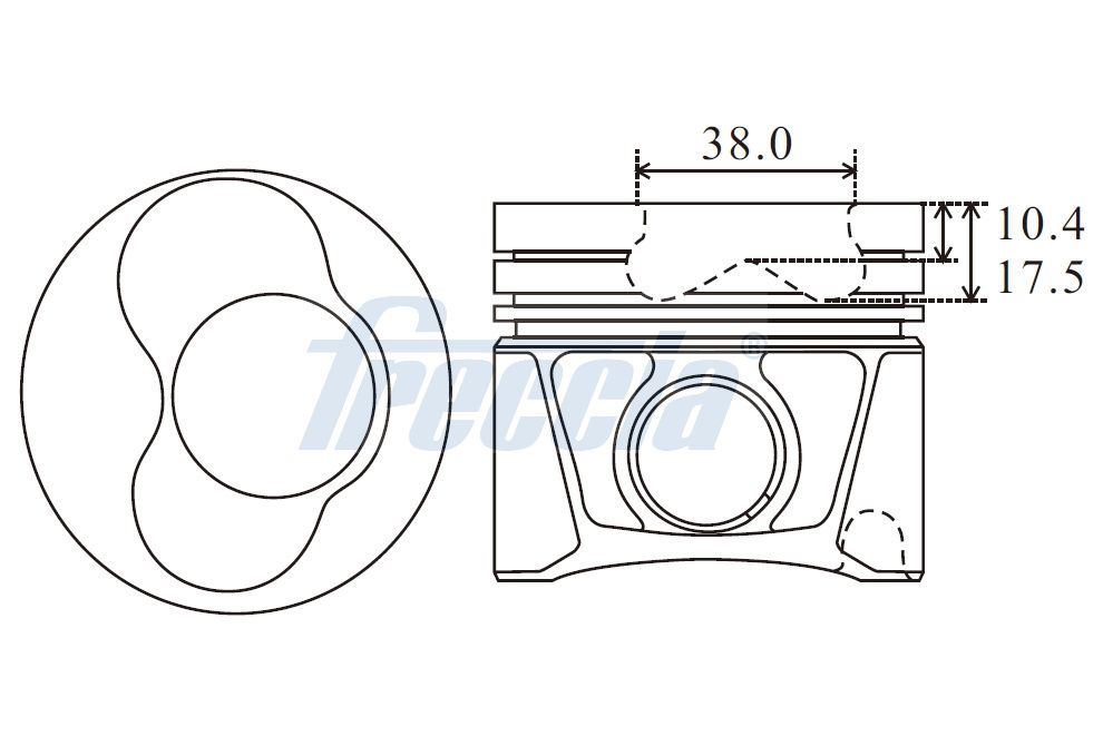 FRECCIA FP23-111000 Piston for AUDI SEAT SKODA VW