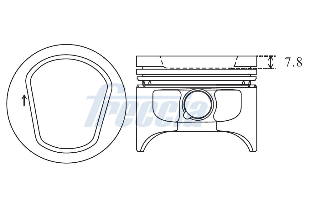 FRECCIA FP23-111500 Piston for SEAT SKODA VW