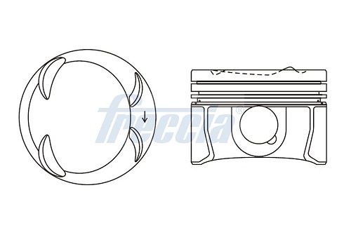 FRECCIA FP23-111800 Piston for SEAT SKODA VW