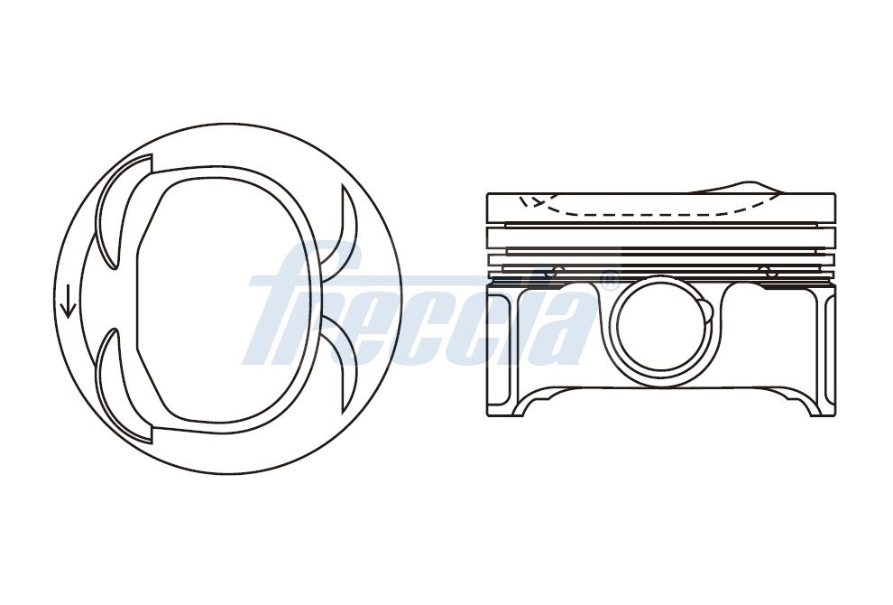 FRECCIA FP23-111950 Piston for AUDI SEAT SKODA VW