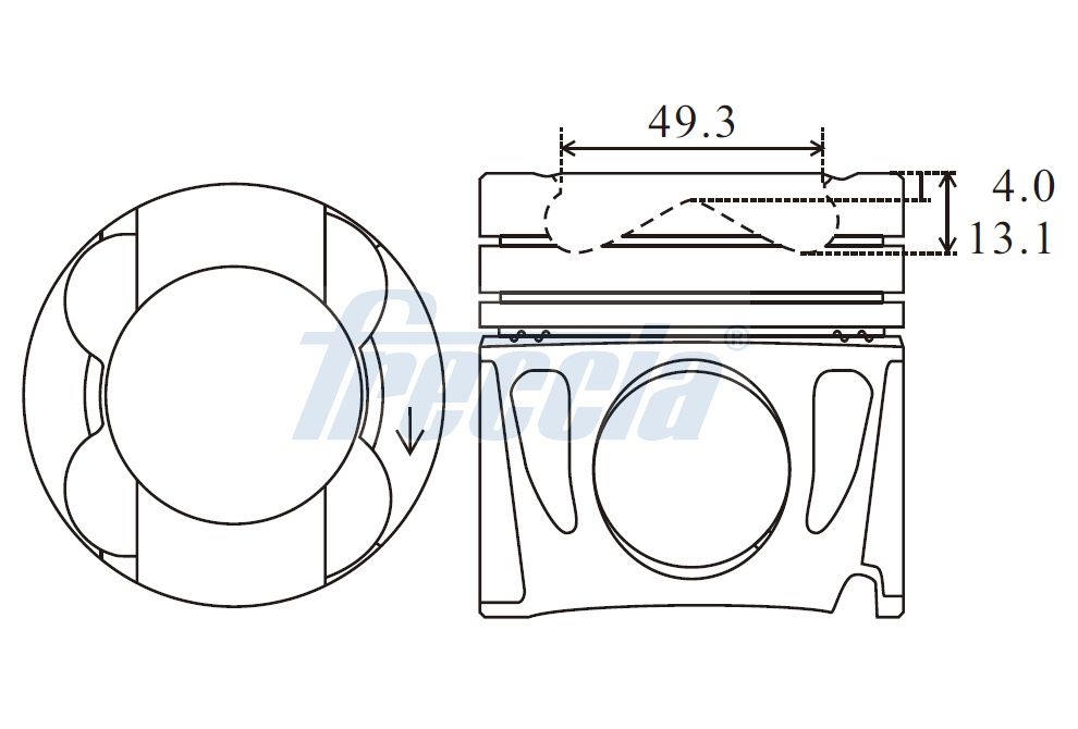 FRECCIA FP23-112600 Πιστόνι for JEEP MERCEDES-BENZ