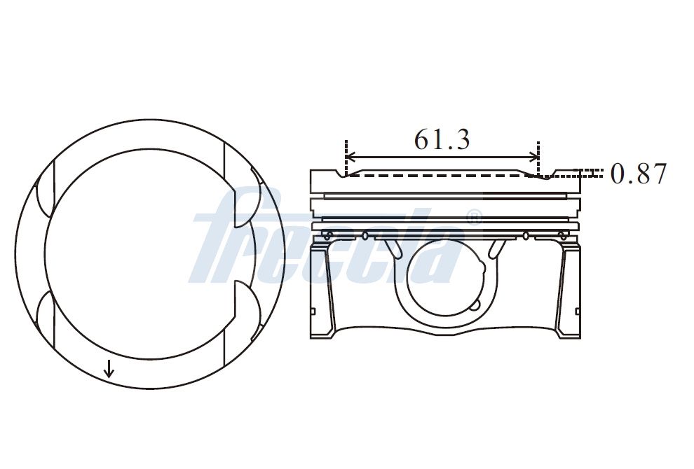 FRECCIA FP23-113000 Piston for LYNK & CO VOLVO