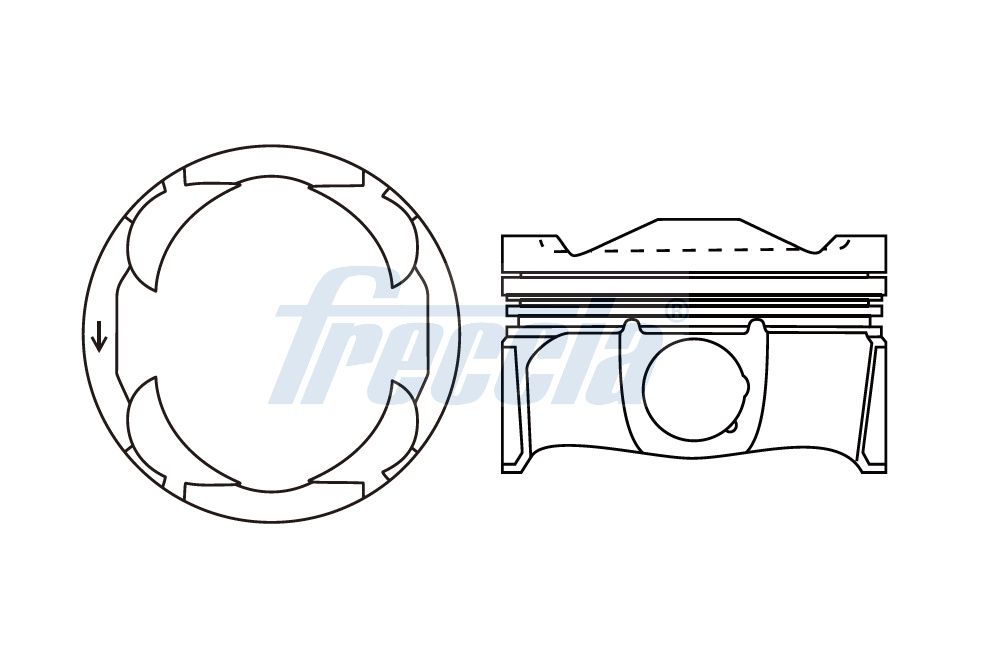FRECCIA FP23-113650 Πιστόνι for CITROËN DS FIAT JEEP OPEL PEUGEOT TOYOTA