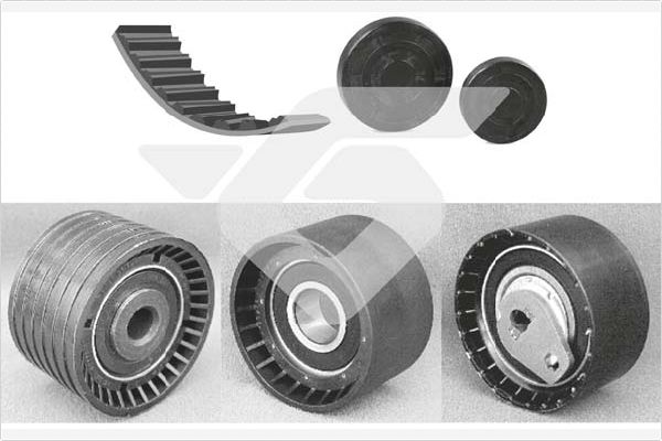 HUTCHINSON KH 162 Σετ οδοντωτού ιμάντα for RENAULT