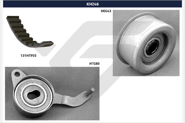 HUTCHINSON KH 246 Σετ οδοντωτού ιμάντα