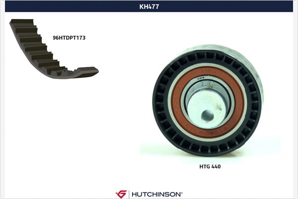 HUTCHINSON KH 477 Σετ οδοντωτού ιμάντα for DACIA RENAULT