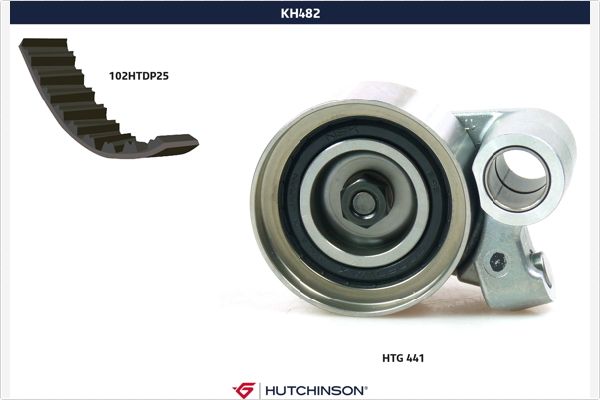 HUTCHINSON KH 482 Σετ οδοντωτού ιμάντα for TOYOTA
