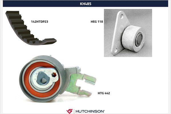 HUTCHINSON KH 485 Σετ οδοντωτού ιμάντα for FORD VOLVO