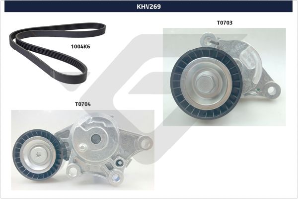 HUTCHINSON KHV 269 Σετ ιμάντων poly-V for CITROËN DS PEUGEOT