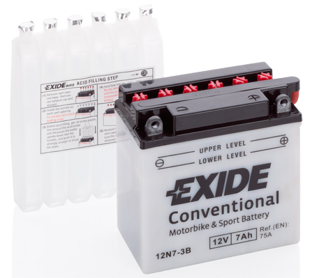 EXIDE 12N7-3B EXIDE Conventional Starter Battery for CAGIVA GARELLI KEEWAY MBK SACHS YAMAHA