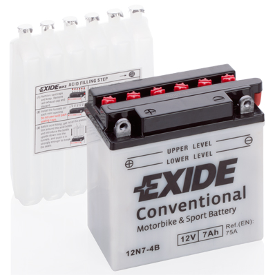 EXIDE 12N7-4B EXIDE Conventional Starter Battery for SYM YAMAHA