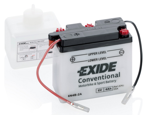 EXIDE 6N4B-2A EXIDE Conventional Starter Battery for HONDA SUZUKI YAMAHA