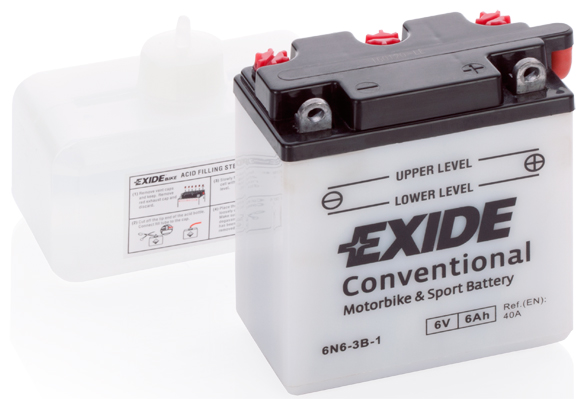 EXIDE 6N6-3B-1 EXIDE Conventional Starter Battery for HONDA YAMAHA