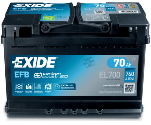 EXIDE EL700 EFB Startbatteri