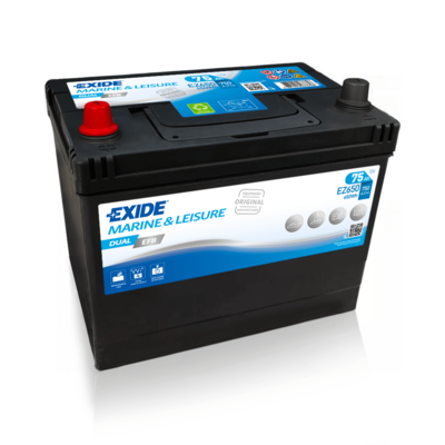 EXIDE EZ650 EXIDE DUAL EFB...