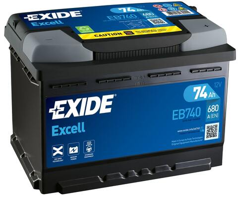 EXIDE EB740 EXCELL ** Startbatteri