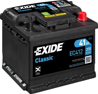 EXIDE EC412 CLASSIC * Startbatteri
