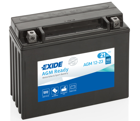 EXIDE AGM12-23 EXIDE AGM Ready Starter Battery for BMW DUCATI HARLEY-DAVIDSON HONDA KAWASAKI YAMAHA