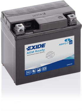 EXIDE AGM12-7 EXIDE AGM Ready Starter Battery