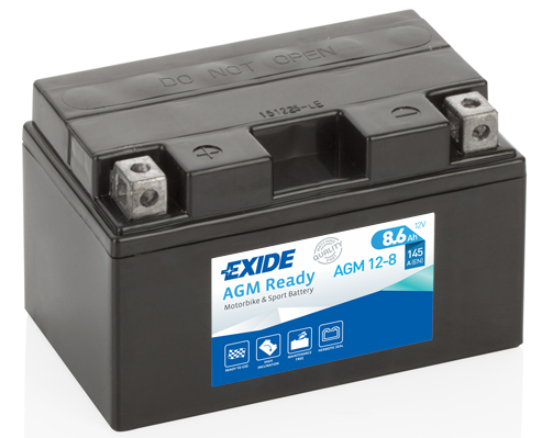 EXIDE AGM12-8 EXIDE AGM Ready Starter Battery for APRILIA BIMOTA BMW DUCATI GASGAS HONDA HUSQVARNA KAWASAKI KTM KYMCO MV AGUSTA 