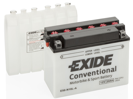 EXIDE E50-N18L-A EXIDE Conventional Starter Battery for DUCATI HARLEY-DAVIDSON HONDA KAWASAKI