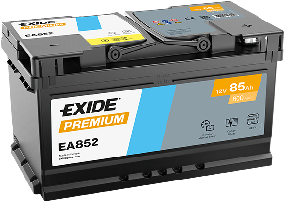 EXIDE EA852 PREMIUM *** Starter Battery for ALFA ROMEO ALPINA ASTON MARTIN AUDI BMW CHEVROLET CHRYSLER DODGE FIAT FORD FORD AUST
