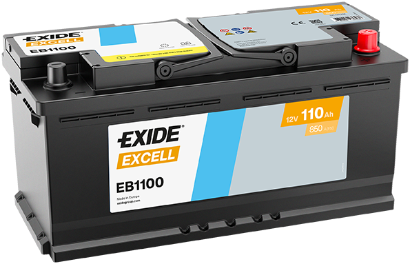 EXIDE EB1100 EXCELL ** Starter Battery for ALPINA AUDI BMW CITROËN FIAT IVECO LAND ROVER LEXUS NISSAN OPEL PEUGEOT PORSCHE RENAU