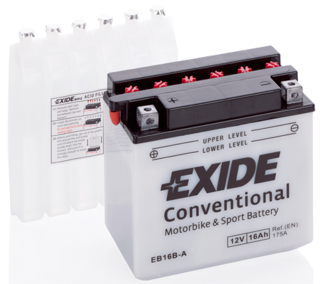 EXIDE EB16B-A EXIDE Conventional Starter Battery for CAGIVA SUZUKI