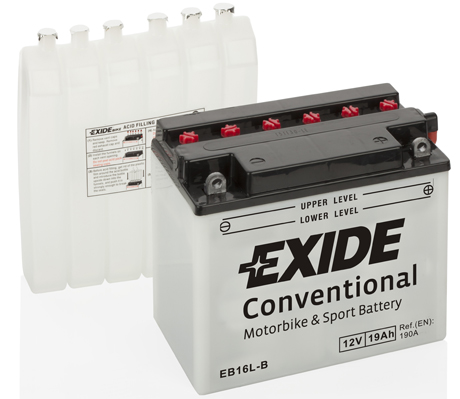 EXIDE EB16L-B EXIDE Conventional Starter Battery for HARLEY-DAVIDSON KAWASAKI