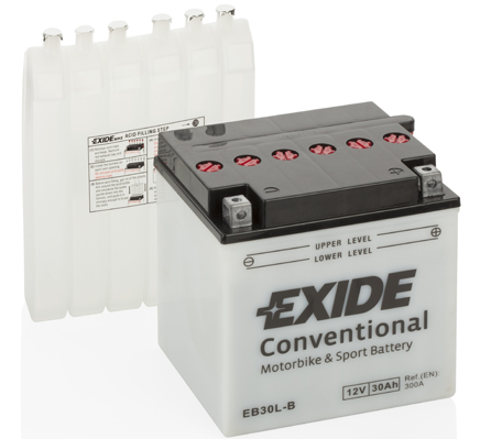 EXIDE EB30L-B EXIDE Conventional Starter Battery for HARLEY-DAVIDSON