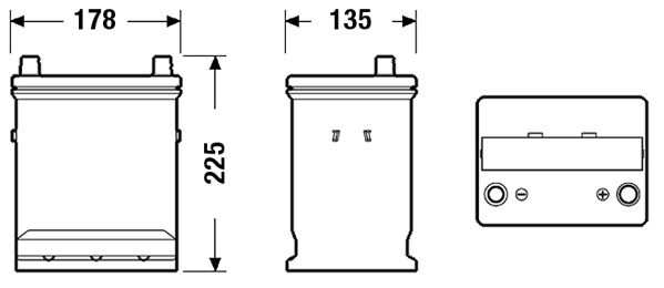 EXIDE EB320 EXCELL ** Starter Battery for AIXAM CITROËN PEUGEOT PIAGGIO