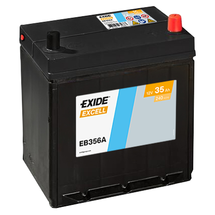 EXIDE EB356A EXCELL ** Starter Battery for HONDA HYUNDAI KIA MITSUBISHI PIAGGIO SUZUKI