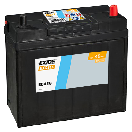 EXIDE EB456 EXCELL ** Starter Battery for DAIHATSU HONDA HYUNDAI MAZDA NISSAN SUBARU SUZUKI TOYOTA