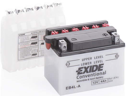 EXIDE EB4L-A EXIDE Conventional Starter Battery