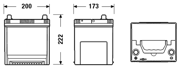 EXIDE EB505 EXCELL ** Starter Battery for ASTON MARTIN HONDA HYUNDAI ISUZU KIA MITSUBISHI PROTON SUBARU TATA TOYOTA